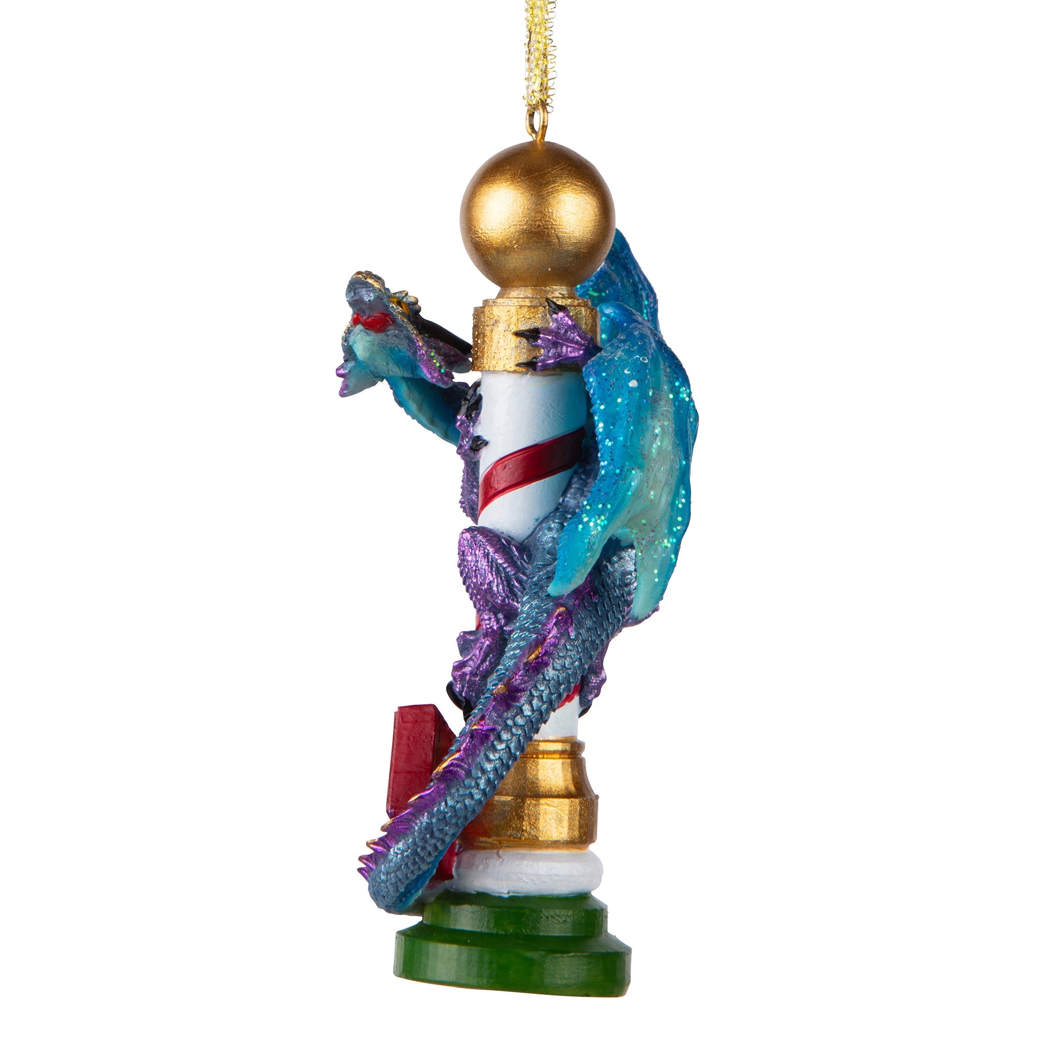 North Pole Dancing Dragon 2024 Gothic Holiday Ornament