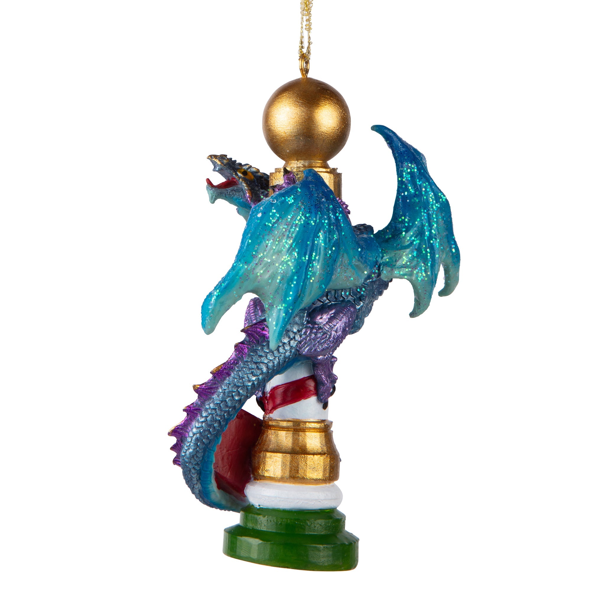 North Pole Dancing Dragon 2024 Gothic Holiday Ornament