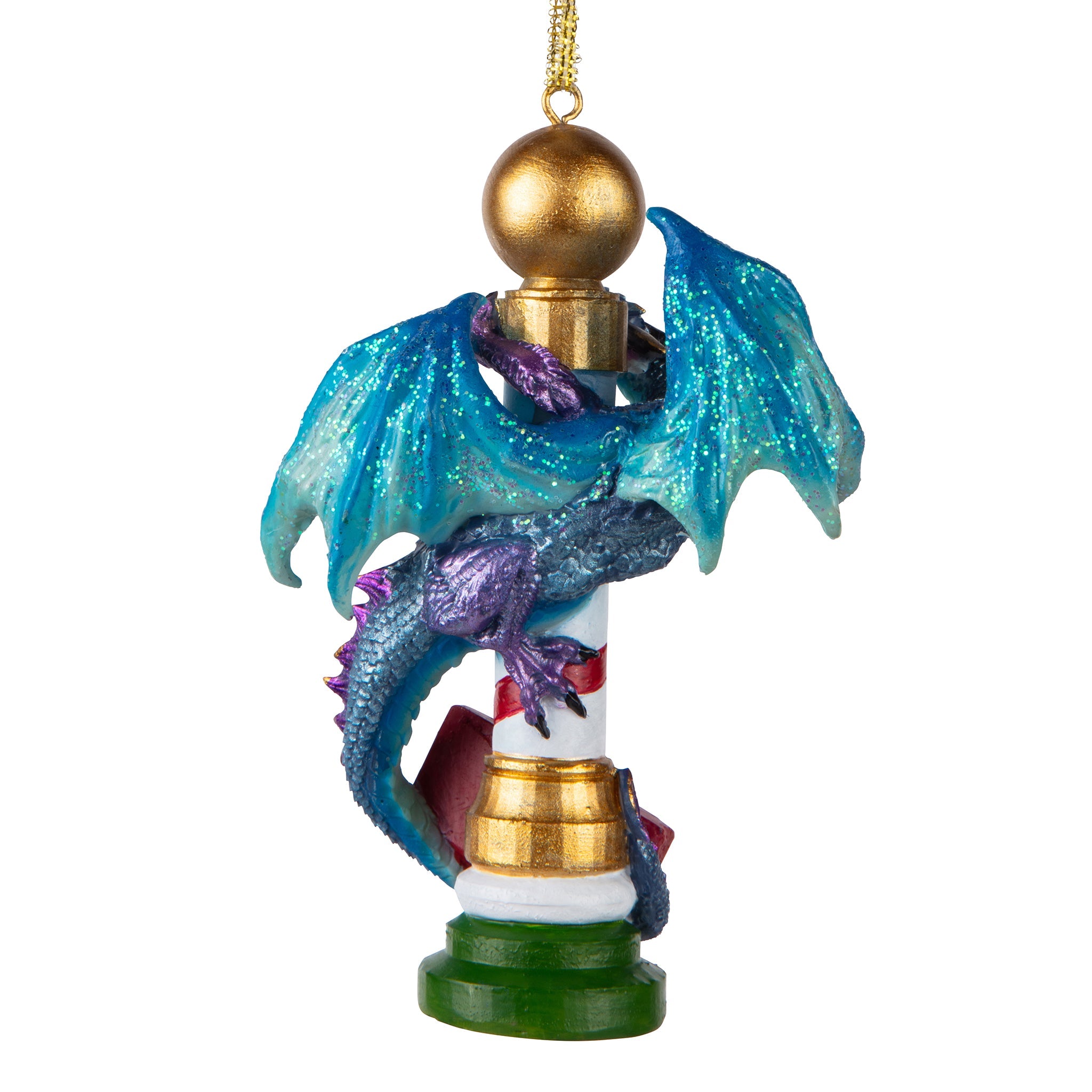 North Pole Dancing Dragon 2024 Gothic Holiday Ornament