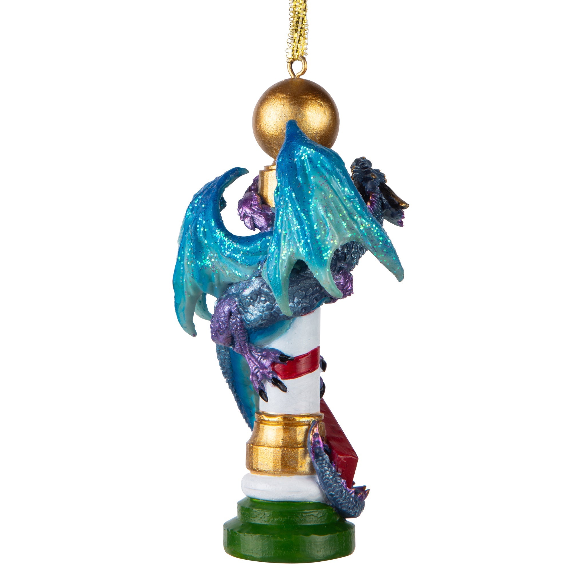 North Pole Dancing Dragon 2024 Gothic Holiday Ornament