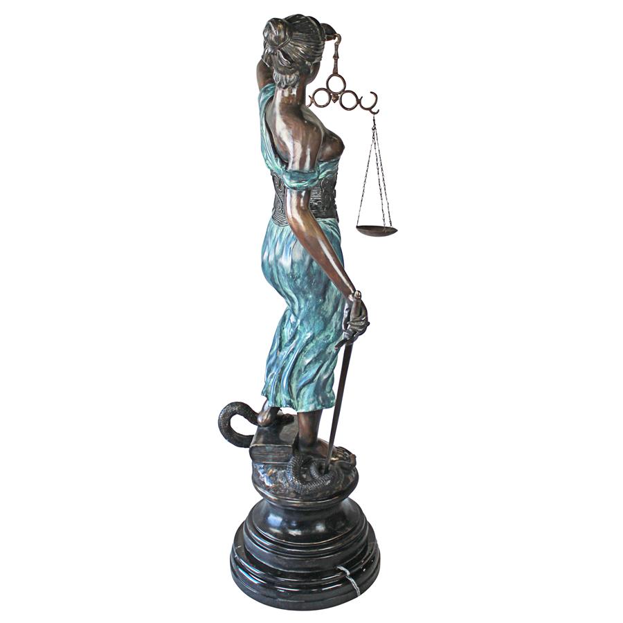 Themis, Blind Justice Cast Bronze Statue: Giant