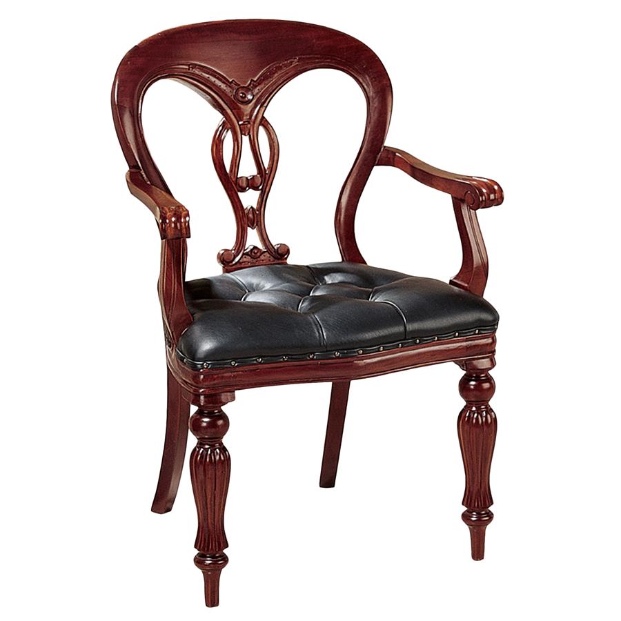 Simsbury Manor Leather Armchair: Each