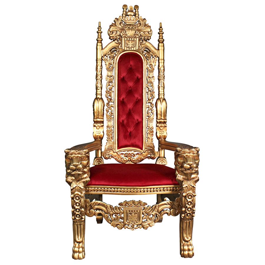 Golden Lord Raffles Lion Throne Chair
