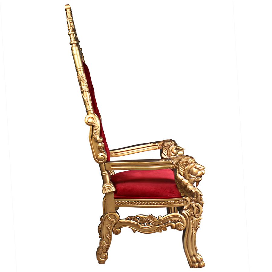 Golden Lord Raffles Lion Throne Chair