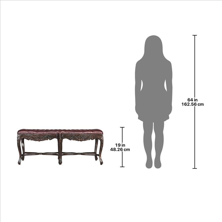 Berkeley Square Leather Bench