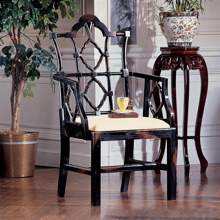 Chinese Chippendale Chair: Each