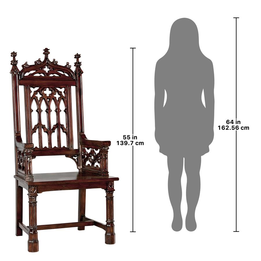 Gothic Tracery Cathedral Chair: Each