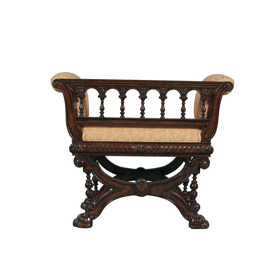 Double Griffin Colonnade Bench