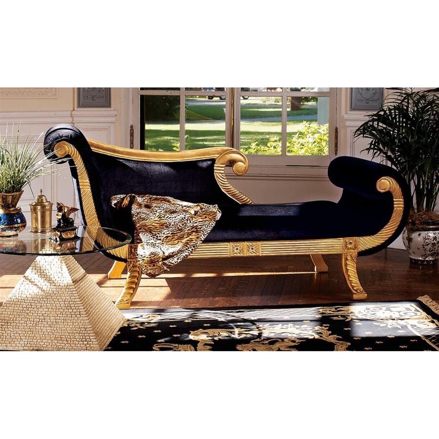 Cleopatra Neoclassical Chaise Sofa