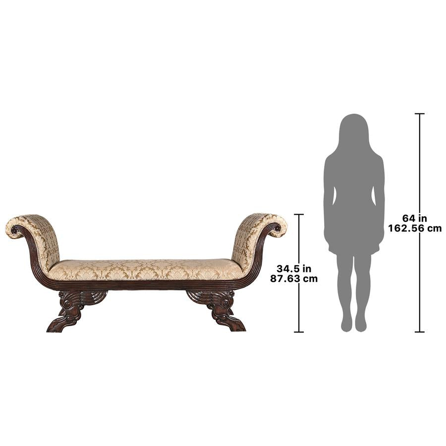 The Veronique Double Rolled-Arm Chaise