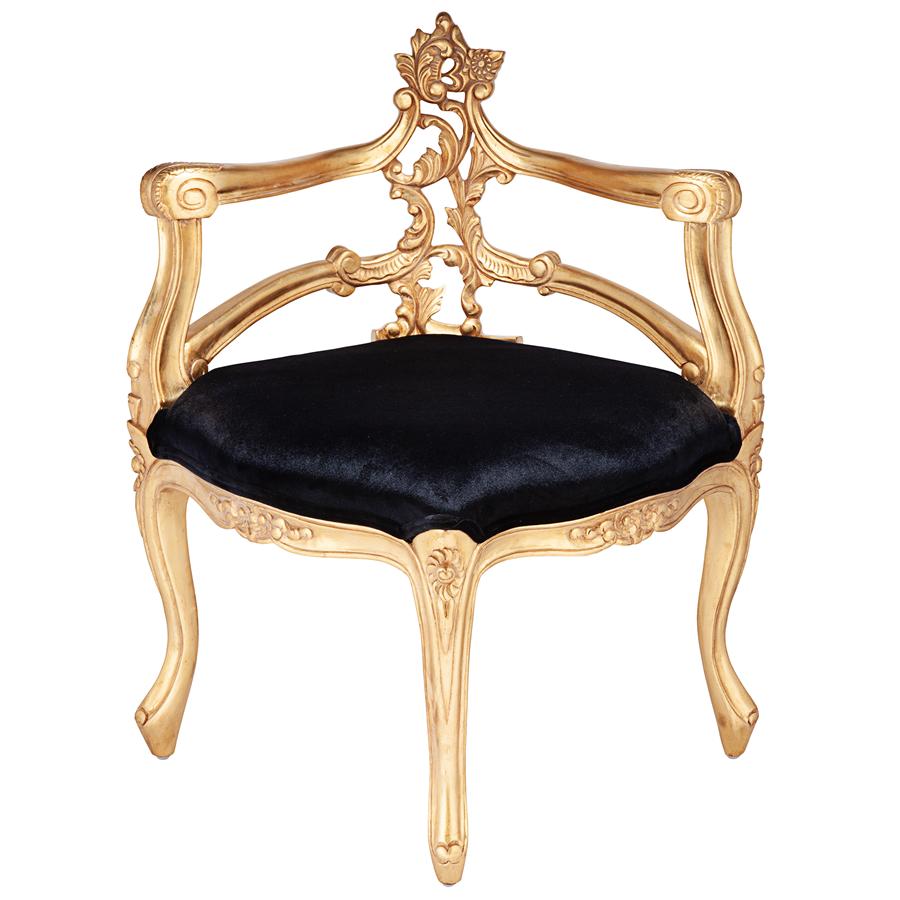 French Salon Slipper Corner Chair