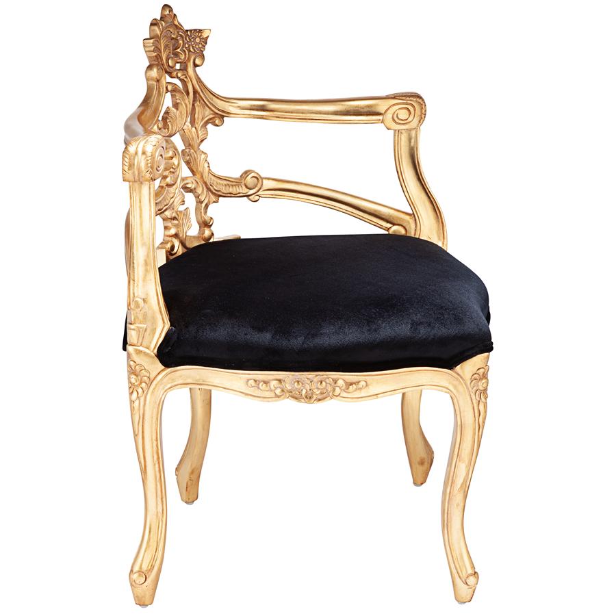 French Salon Slipper Corner Chair