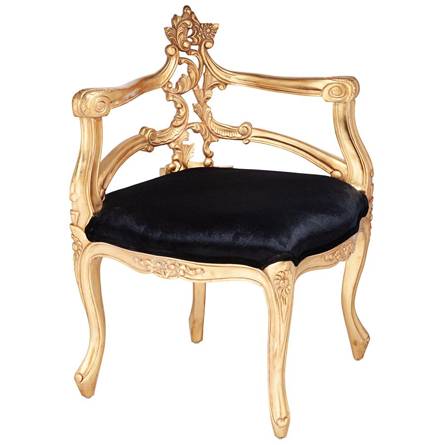 French Salon Slipper Corner Chair