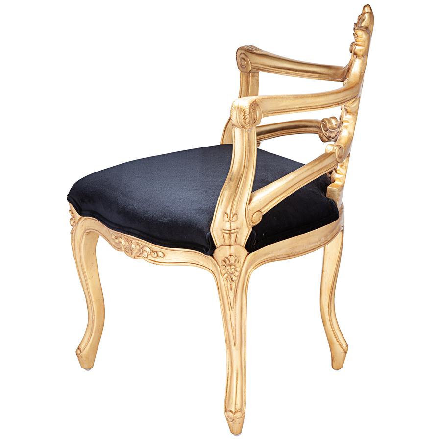 French Salon Slipper Corner Chair