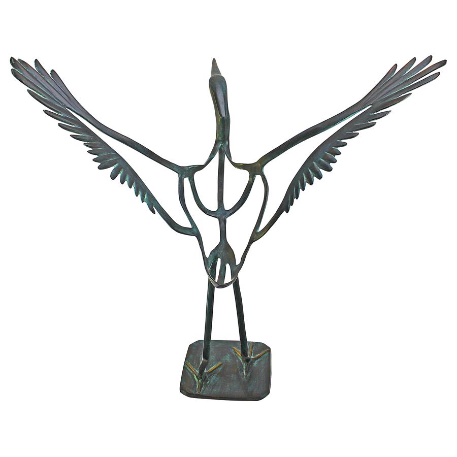 Winged Salute to the Sun Bronze Statue