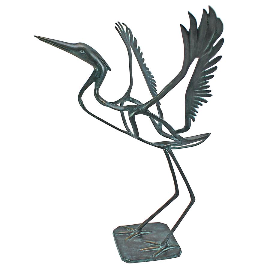 Winged Salute to the Sun Bronze Statue