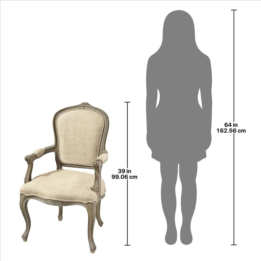 The Carlisle Louis XV Open Armchair: Each