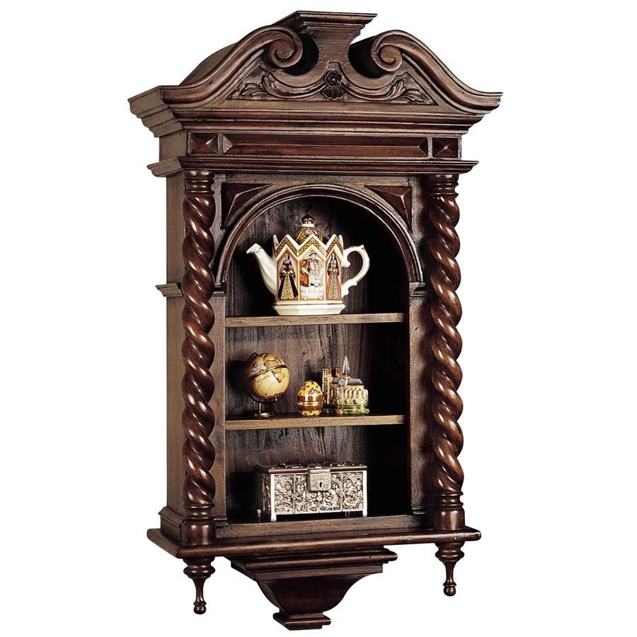 Charles II Wall Curio Cabinet