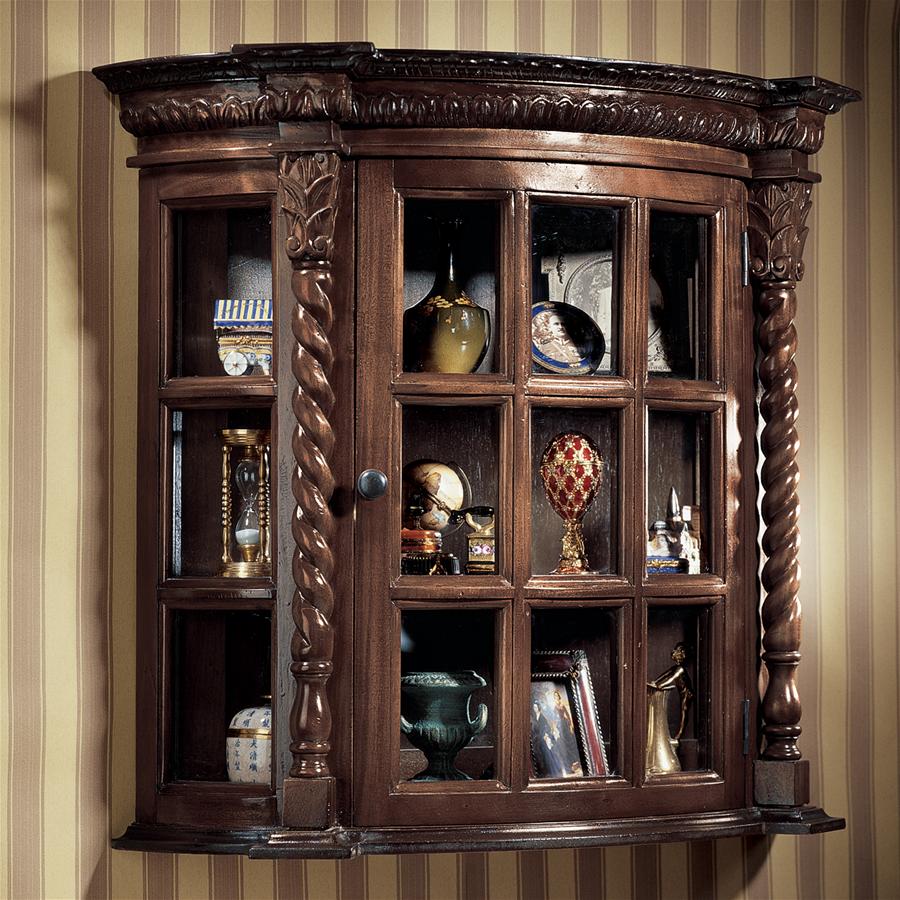 Cardington Square Manor Wall Curio Cabinet