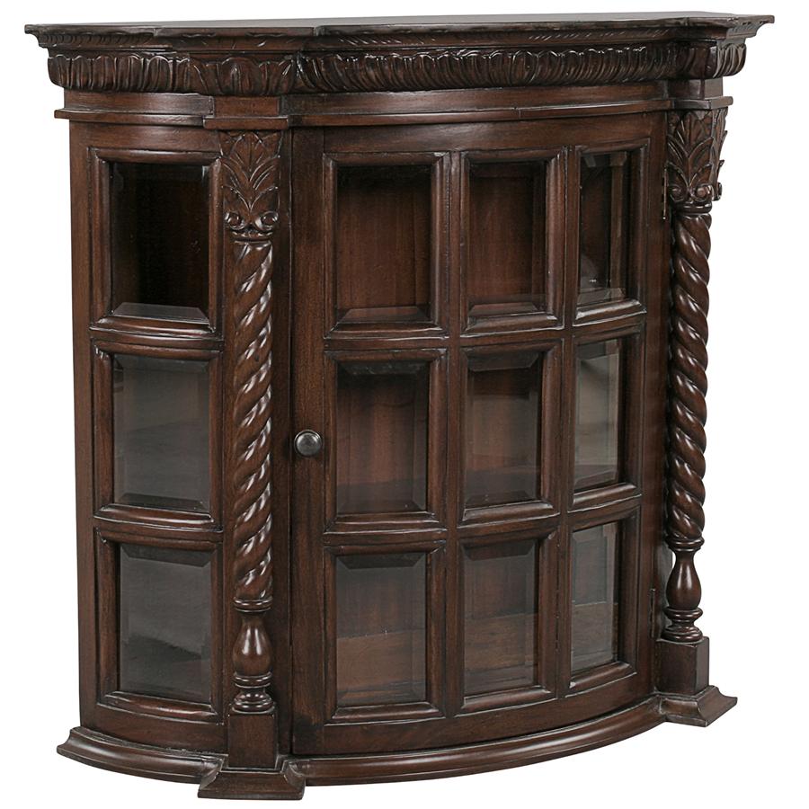 Cardington Square Manor Wall Curio Cabinet