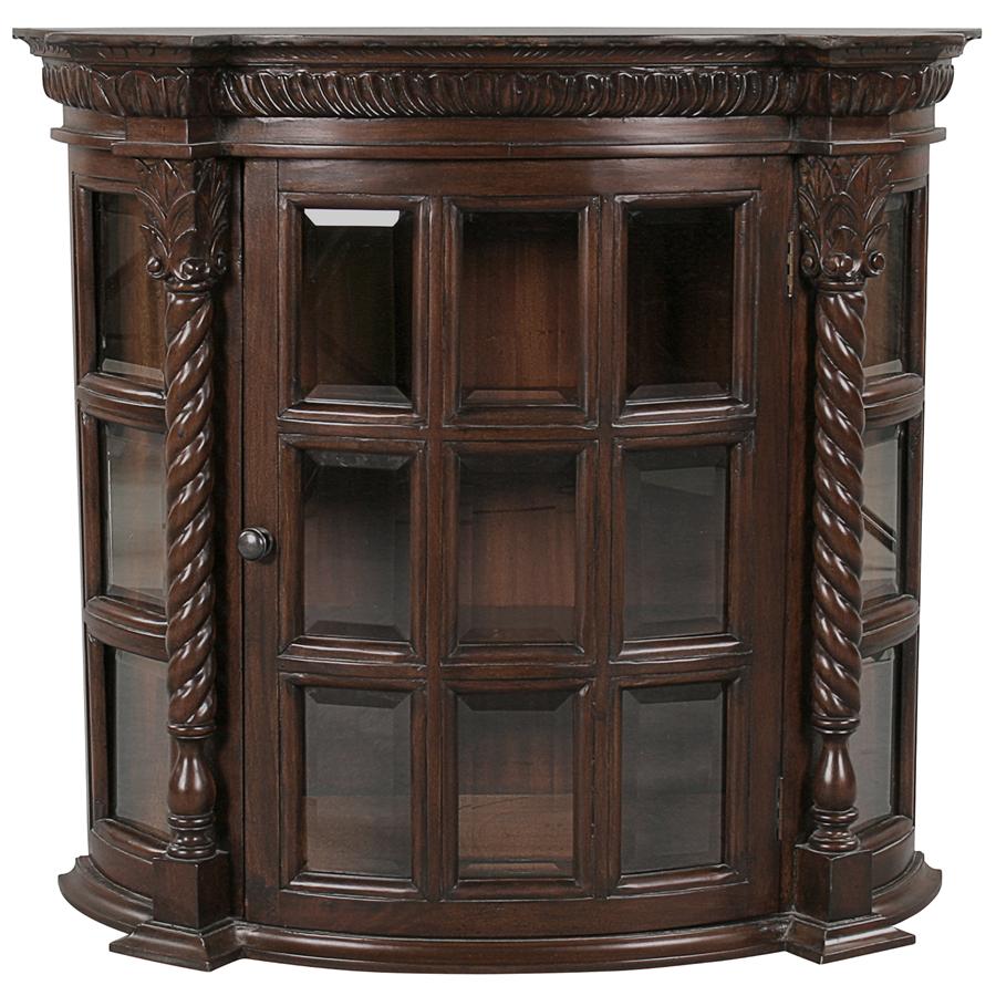 Cardington Square Manor Wall Curio Cabinet