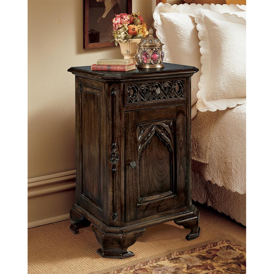 Queensbury Inn Gothic Revival Bedside Table: Each