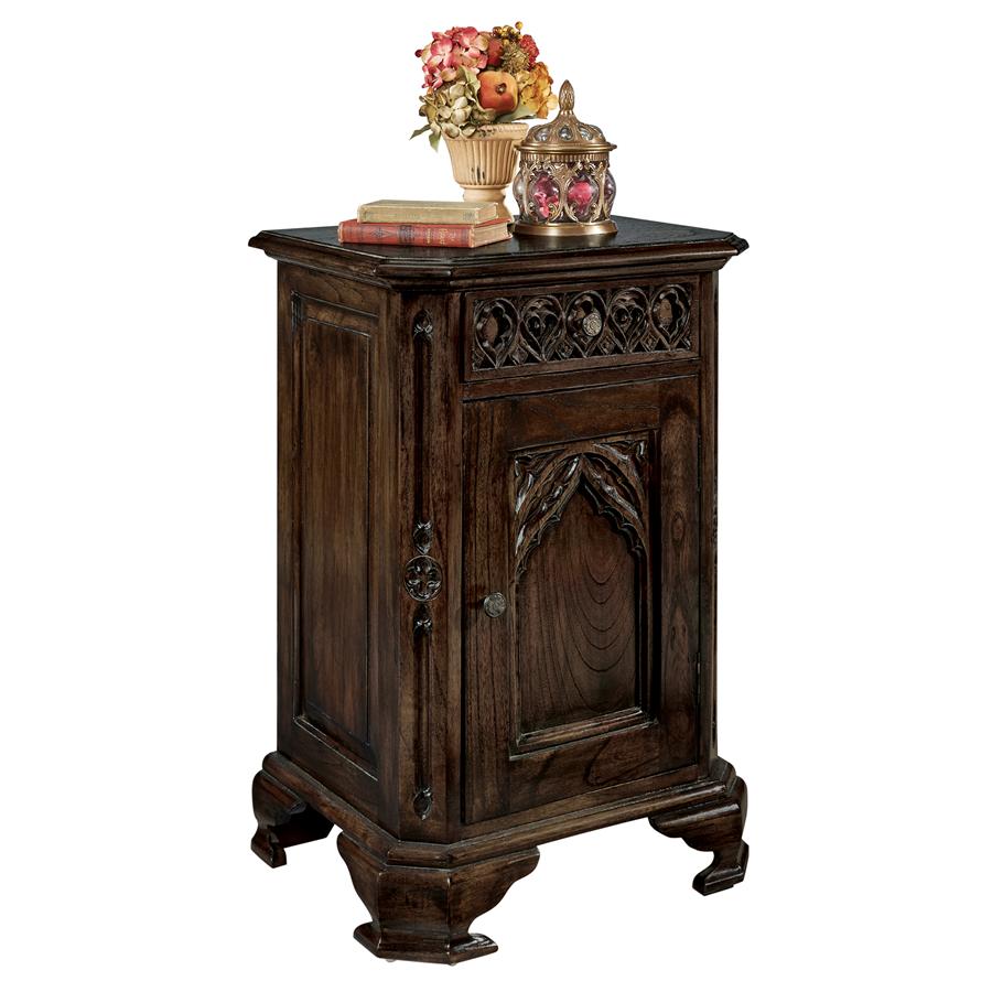 Queensbury Inn Gothic Revival Bedside Table: Each