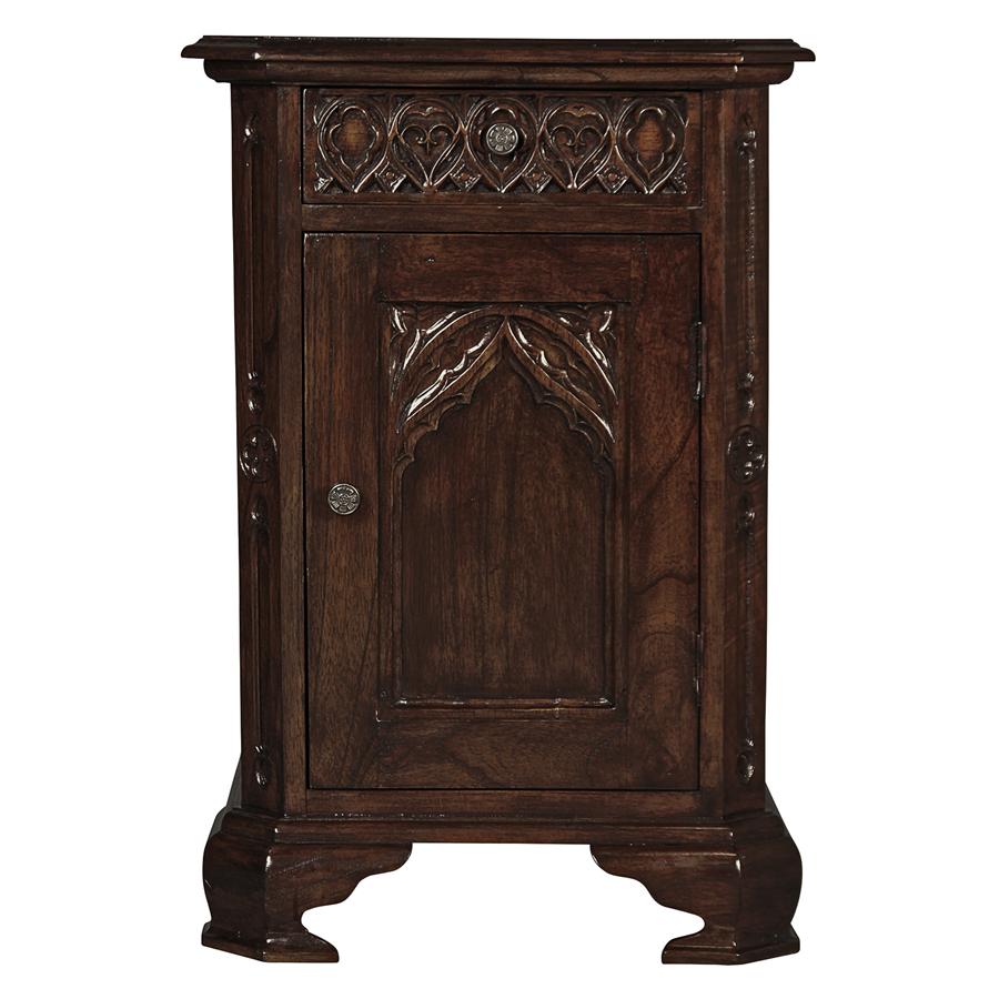 Queensbury Inn Gothic Revival Bedside Table: Each