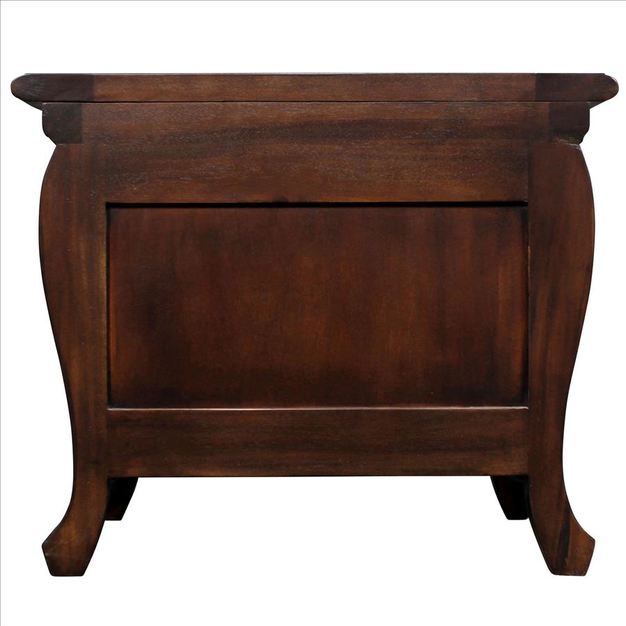 Sorbonne French Nightstand Bombe Table: Each