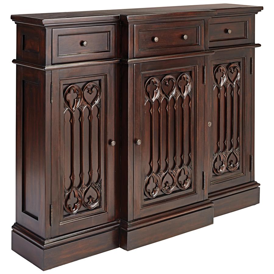 Canterbury Abbey Gothic Sideboard Console Table