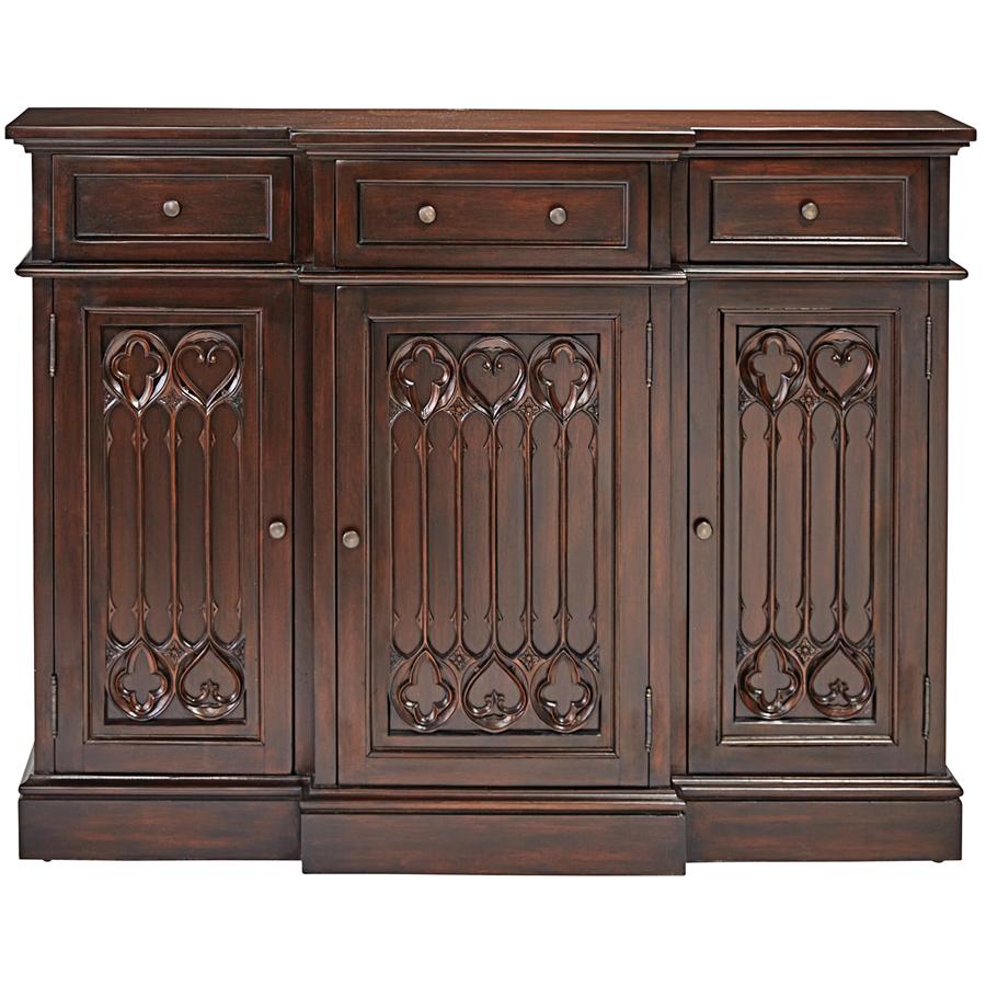 Canterbury Abbey Gothic Sideboard Console Table