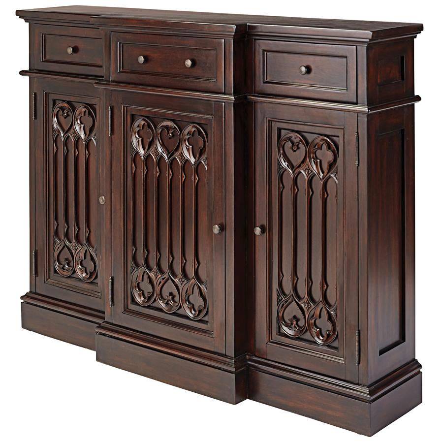 Canterbury Abbey Gothic Sideboard Console Table