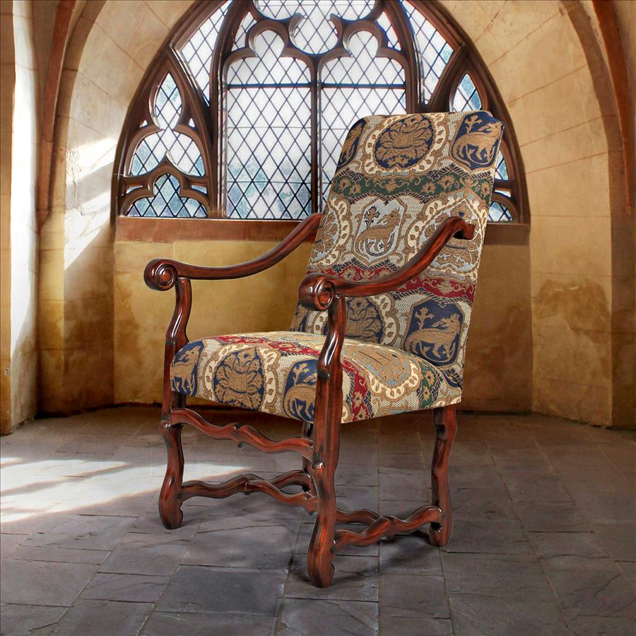 Chateau DuMonde Coat of Arms Dining Arm Chair