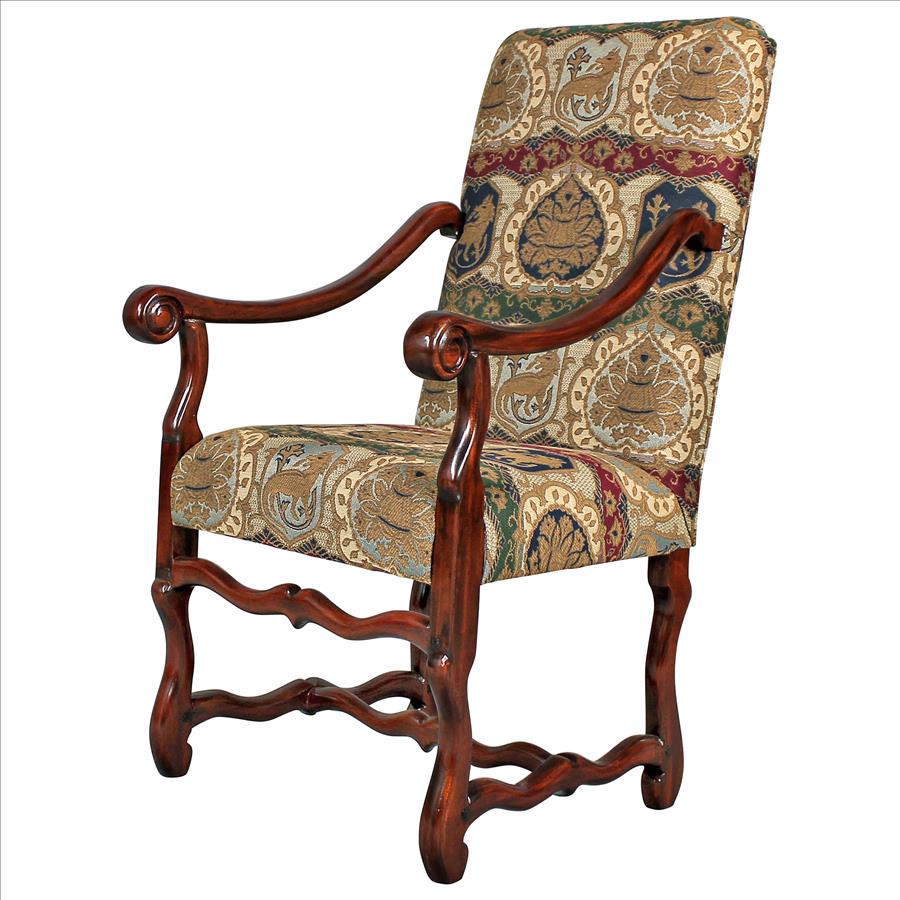 Chateau DuMonde Coat of Arms Dining Arm Chair