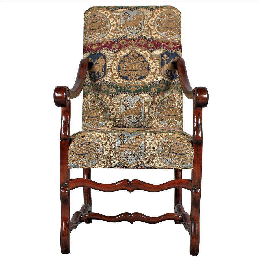 Chateau DuMonde Coat of Arms Dining Arm Chair