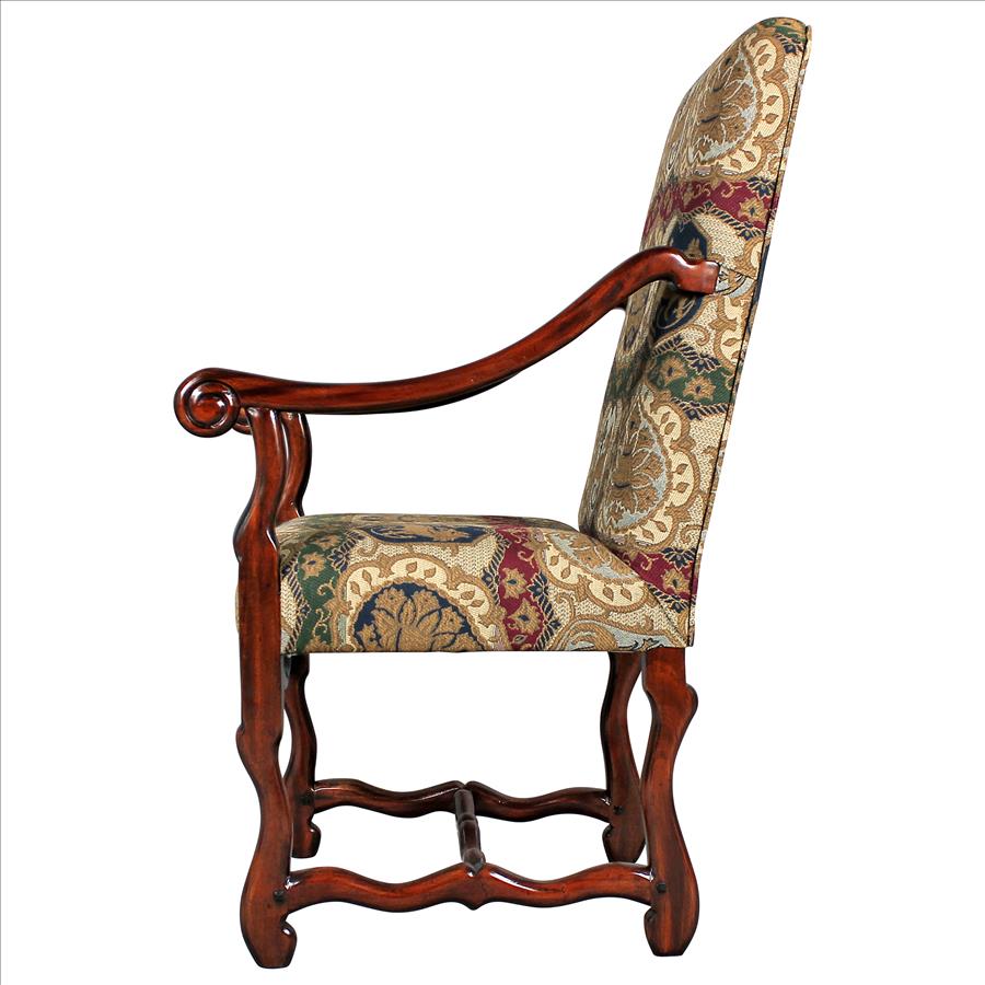 Chateau DuMonde Coat of Arms Dining Arm Chair