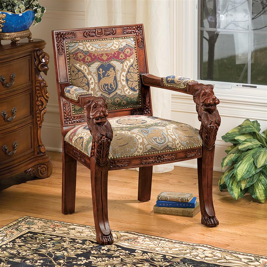 Beardsley Heraldic Lion Armchair: Each