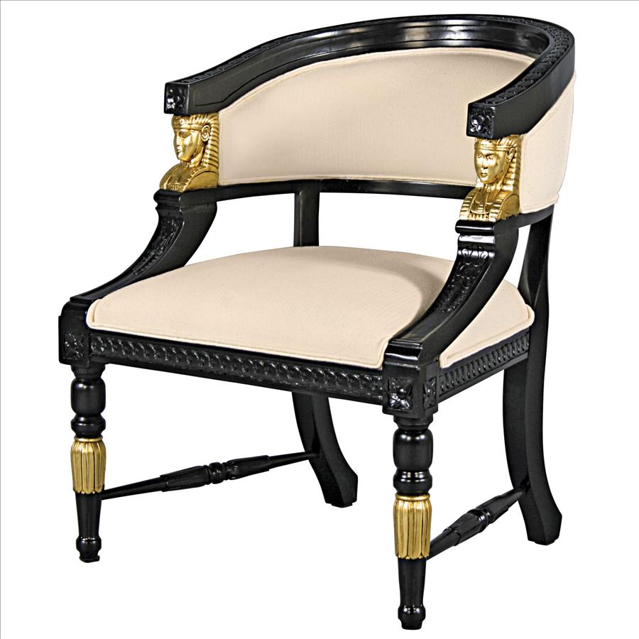 Neoclassical Egyptian Revival Chair: Each