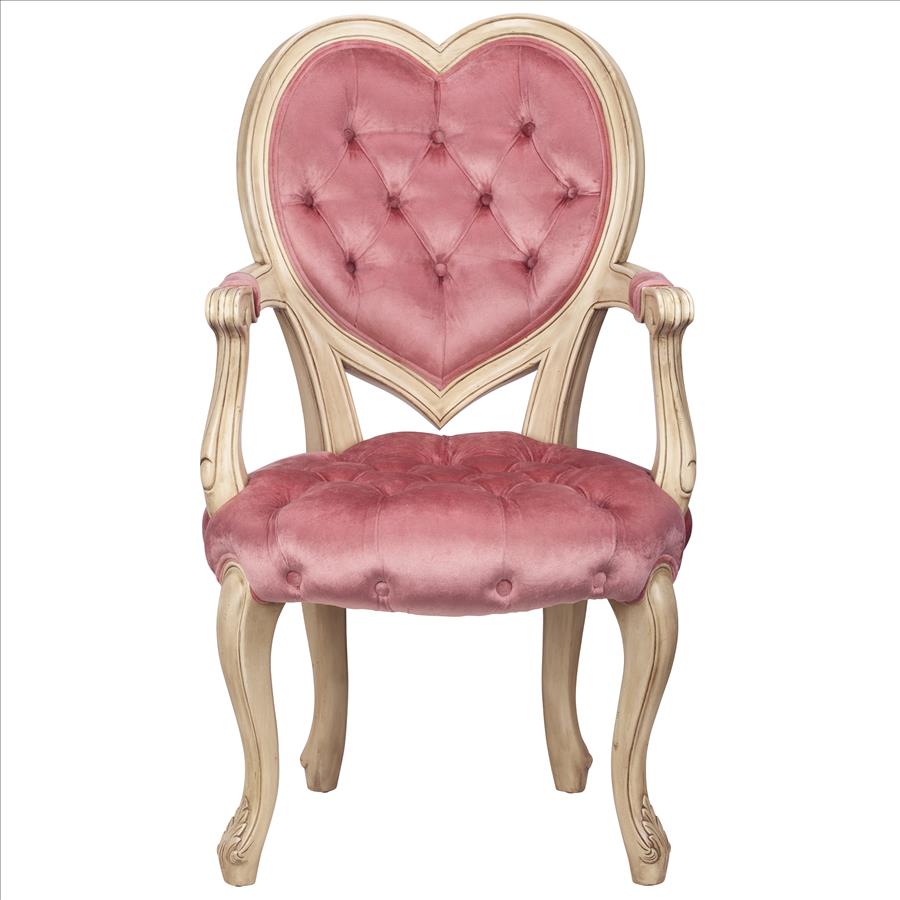 Sweetheart Victorian Heart-Backed Armchair: Each