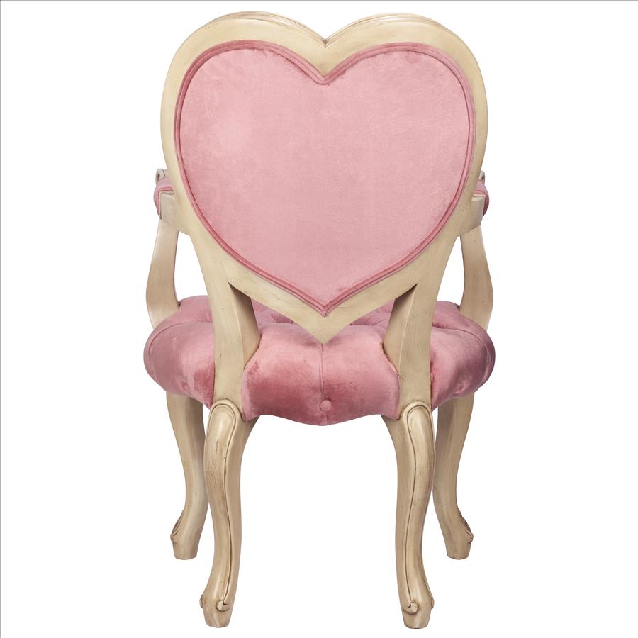 Sweetheart Victorian Heart-Backed Armchair: Each