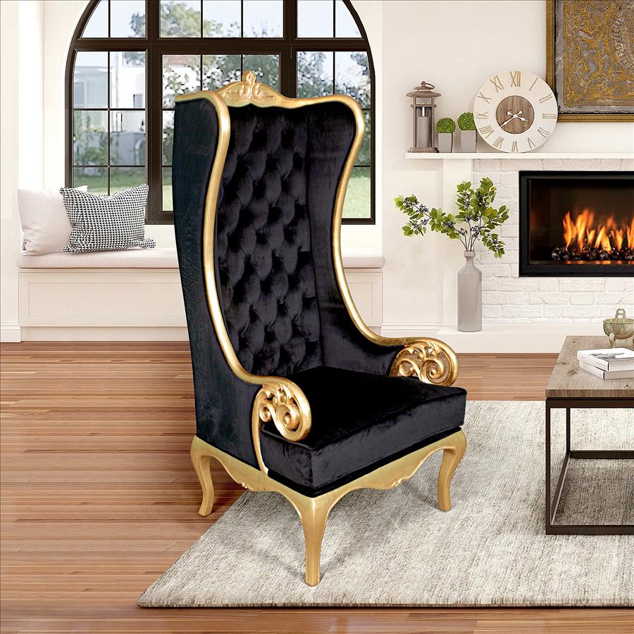 Palazzo Ducale Contemporary Wingback Throne Chair