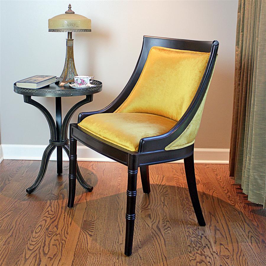 Emperor Caesar Neoclassical Swing Back Side Chair: Each