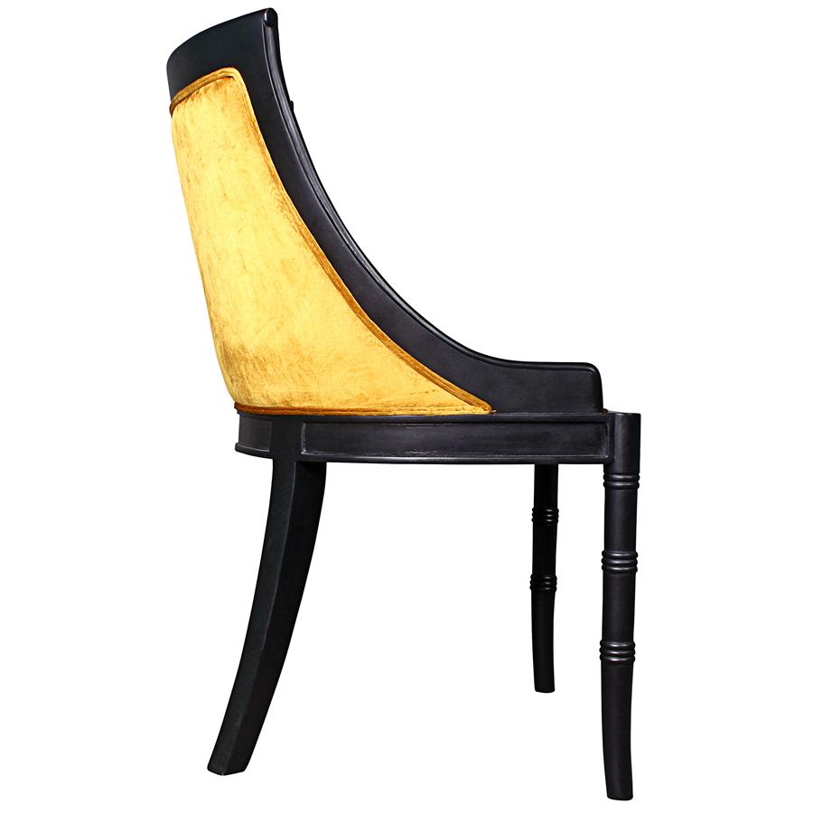 Emperor Caesar Neoclassical Swing Back Side Chair: Each