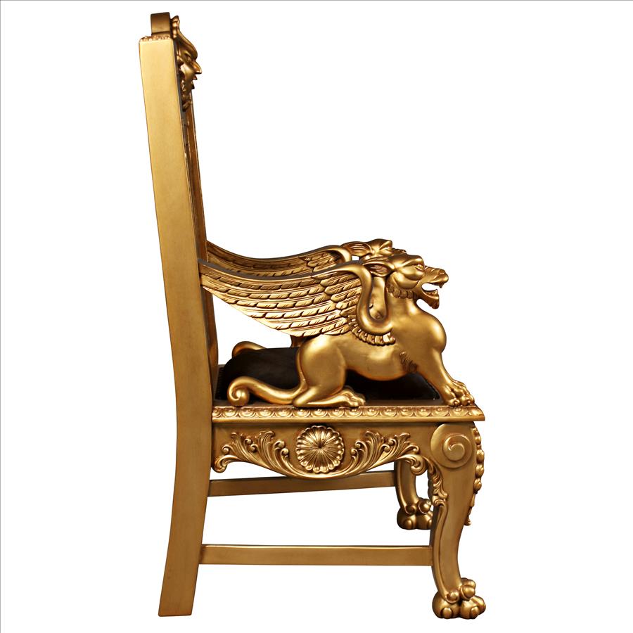 Alfred the Great Golden Throne Chair