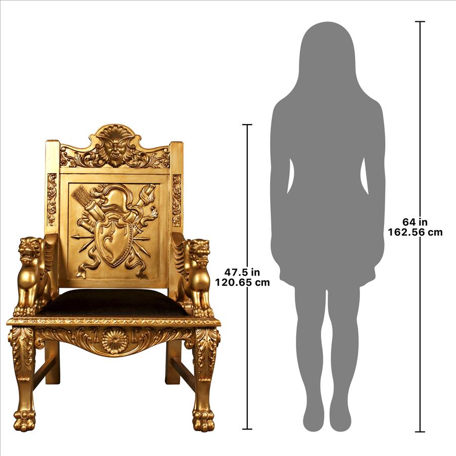 Alfred the Great Golden Throne Chair