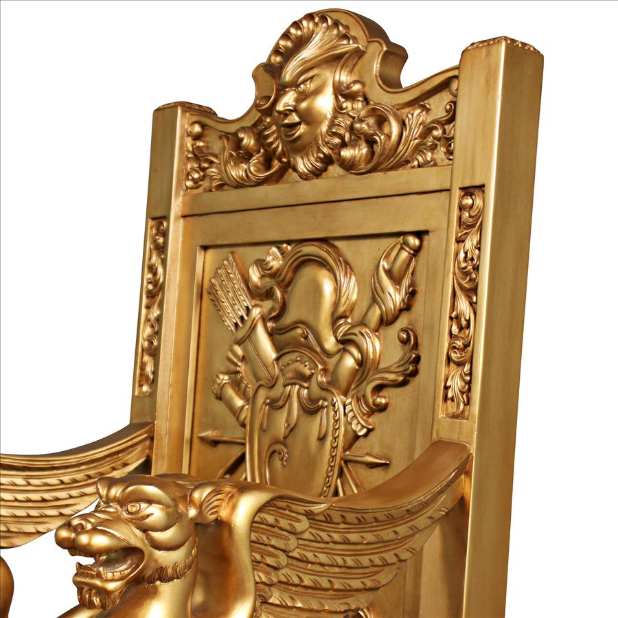 Alfred the Great Golden Throne Chair