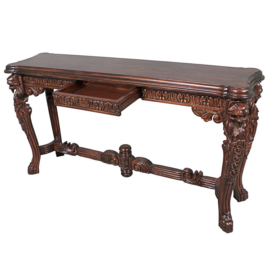 Lord Raffles Grand Hall Lion Leg Console