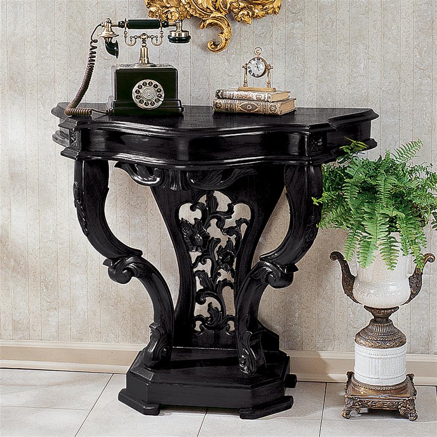 The Val de Loire Console Table: Ebony