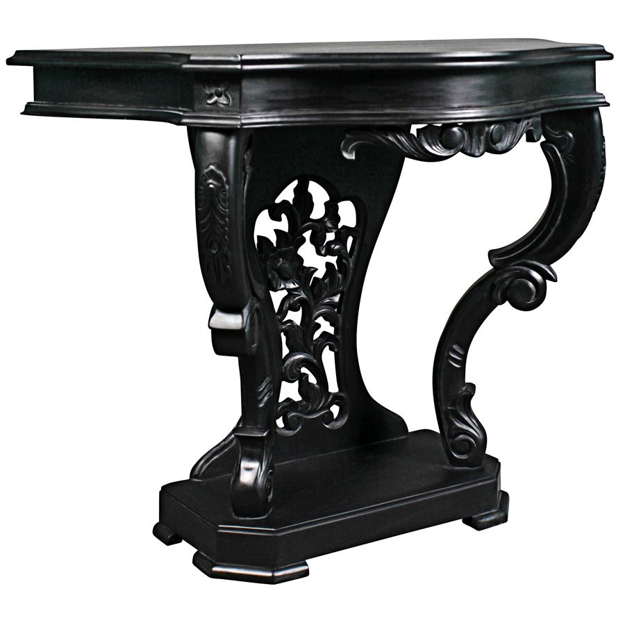 The Val de Loire Console Table: Ebony