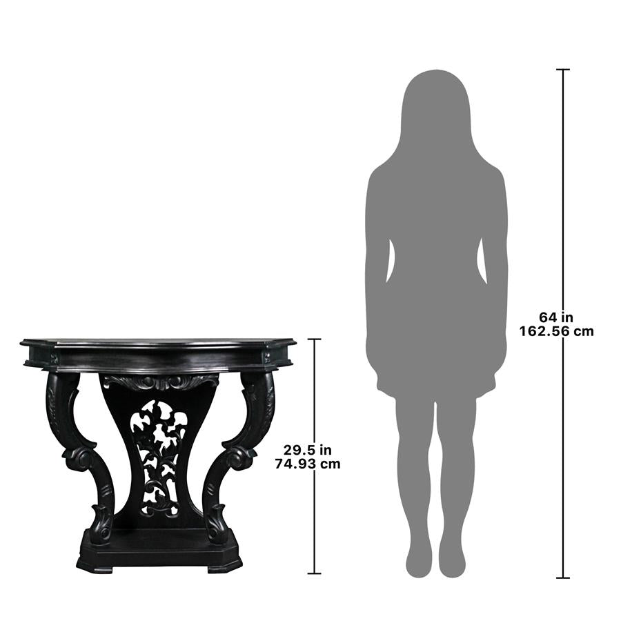 The Val de Loire Console Table: Ebony